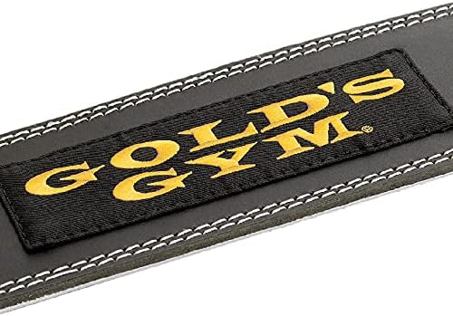 Gold Gym BK G3368 Treinando cinto de couro, treinadores genuínos de ginástica de ouro, popular, cinto clássico, preto