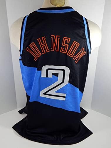 1994-95 Cleveland Cavaliers Johnson 2 Jogo emitiu Black Jersey 46 DP18809 - Jogo da NBA usado