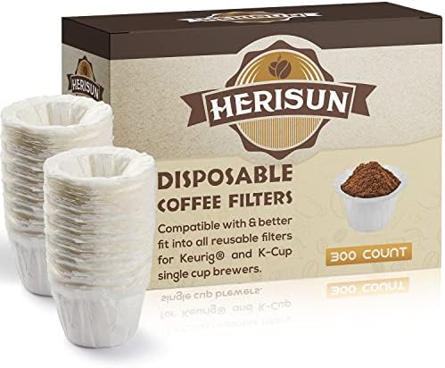 Filtros de café descartáveis ​​HERISUN 300 para um único saque de cafeter