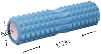 Rolo de espuma, rolo de massagem, rolo de espuma para massagem muscular, tamanho 17,7 * 5,5in, cor azul de múltipla escolha