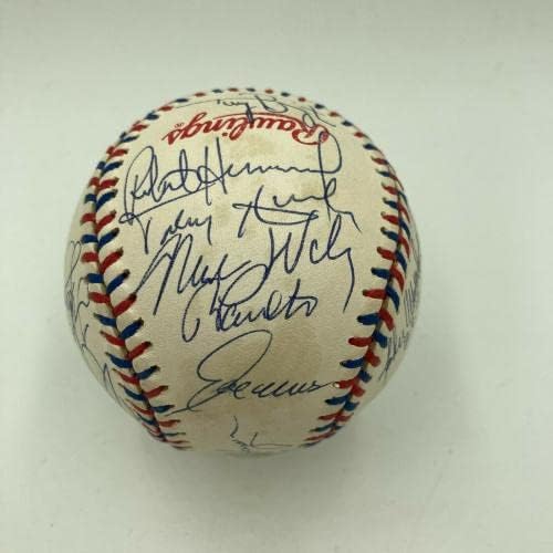 1996 All Star Game Team assinou beisebol cal Ripken Jr Alex Rodriguez JSA CoA - Bolalls autografados