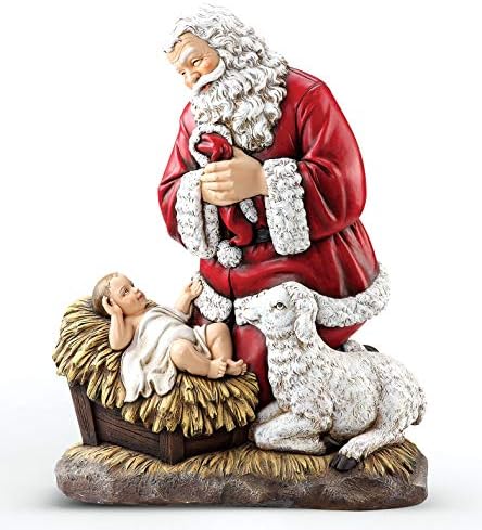Perfil Slim, de Roman Joseph, ajoelhando o Papai Noel, 24 polegadas