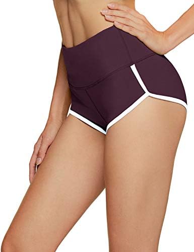 Athlio 1 ou 3 embalam shorts de ioga da cintura feminina, shorts de ginástica de exercícios, shorts de corrida de exercícios com bolso