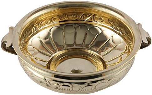 AATM Brass Tradicional e Designer Urli Pot/Bowl Best for Home & Office Decoration & Prese