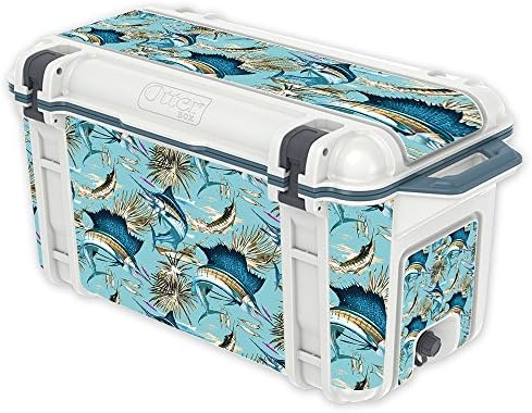 MightySkins Skin Compatível com otterbox Venture 65 QT Cooler - Island Fish | Tampa protetora, durável e exclusiva do encomendamento