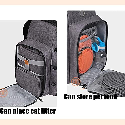 Mochila NSDRBX Pet, mochila retrátil de cães, polia com carrinho, adequado para caminhadas e camping externo, adequado para animais