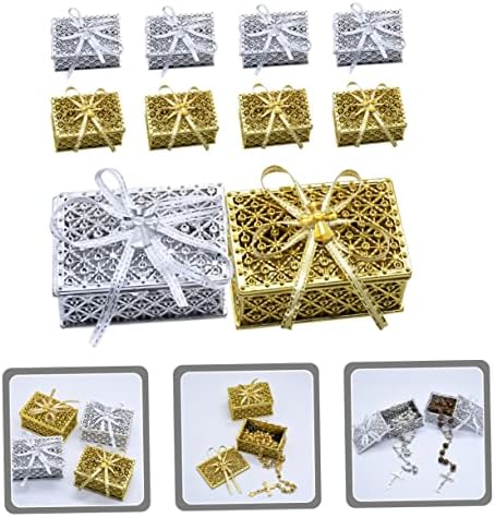 Riço-nó de box-nó de caixa de caixa de 50 PCs Zerodeko, pingentes que armazenam jóias retangulares plástico capa de joalheria