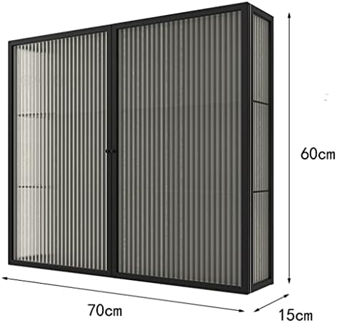 Armário de banheiro de 3 camadas com porta, armário organizador de higiene pessoal, armário montado na parede da cozinha,