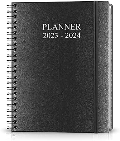2023-2024 Planejador-2023-2024 Planejador semanal e mensal e periódico para rastrear metas, Planejador 2023-2024 com 15 mensalmente, abril de 2023-junho de 2024, perfeito para organizar sua vida diária, 5,85 x 8,25, preto