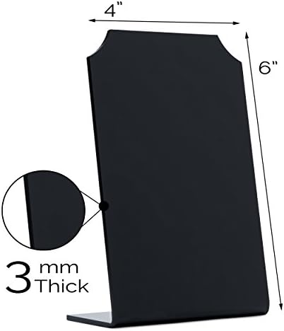 Pequeno sinal de quadro -negro | Placa de acrílico | Tamanho 4 x 6 usa marcadores de giz e giz líquido - mini quadro -negro