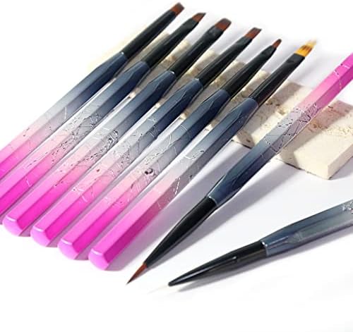TBGFPO UNIL ART Brush Liner Gradient Shading Pintura Desenho Flores Dicas de caneta Gel Gel UV Design Manicure Tools