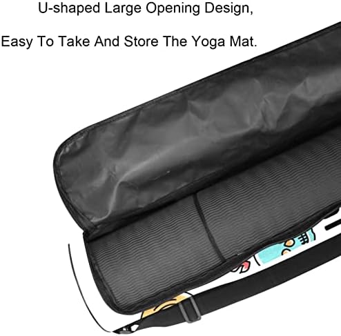 I Love Music Yoga Mat Carrier Bag com alça de ombro de ioga bolsa de ginástica bolsa de praia