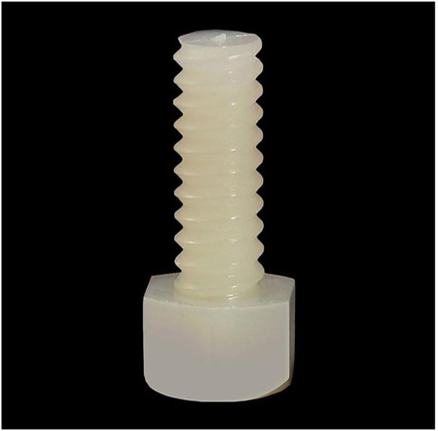 Parafuso de parafuso de plástico de nylon de seis cantos externo M10*25 porca do parafuso, 20set/lote -