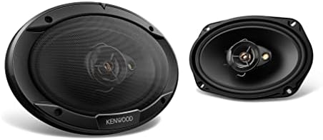 Kenwood KFC-6966r Road Series Speakers-6 X9 Alto-falantes de carros de 3 vias, 400W, impedância de 4 ohm, woofer de