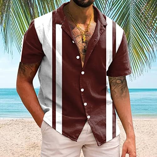 2023 New Men Men Casual Manga curta Spring Summer Summer Turndown Pescoço 3D Camisas impressas da moda camisetas de blusa de topo
