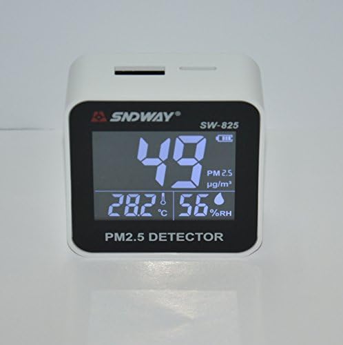TestHelper SW-825 Mini PM2.5 Detector, umidade, temperatura, bateria de lítio, precisão do medidor de qualidade do ar para
