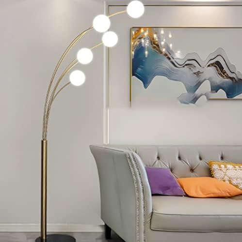 JKUYWX Scandinavian Floor Lamp Room de sala de estar de cama de cama de cama de ouro sobre o luminador de mesa de pesca vertical de