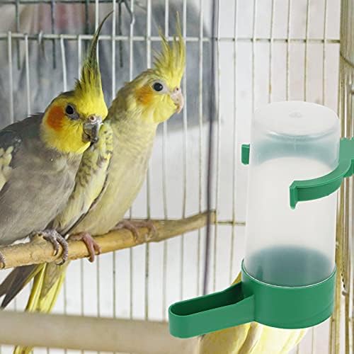 Alimentador de água automática alimentador de aves: 10 pcs Pet Parrots Dispensador de água Dispensador de plástico Clipes
