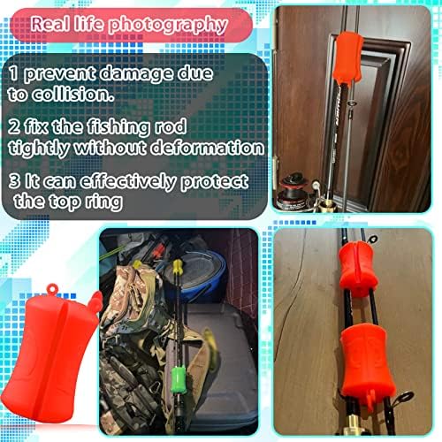 Haste de pesca portátil de ckljtl haste de bola fixa haste de bola fixa bola de borracha de borracha resistente a pólo de pesca macia