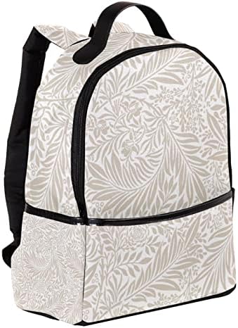 VBFOFBV Backpack de laptop casual leve para homens e mulheres, folhas marrons claras vintage Flores