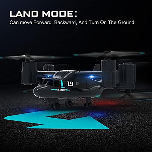 LMRC LM19 Drone Remote Control Airplane com câmera HD para adultos e crianças, fácil e pronta para voar, 2 baterias modulares,