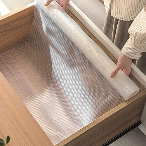 CHANMOL Transparent Prhance Liner, tapetes de gaveta de armários de cozinha, forros de refrigerador de material durável