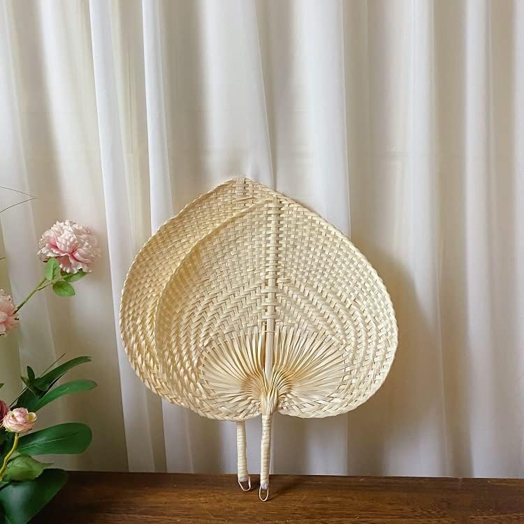 JKUYWX Made Made de Hands Fan em forma de pêssego com alça de fã de fã de resfriamento de verão Fan Home Hand Fan