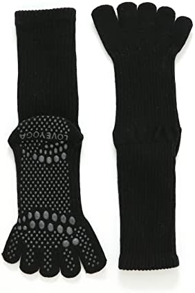 Jczanxi Yoga meias com garras para mulheres, meias de aderência não deslizante para Pilates, Barre, balé |