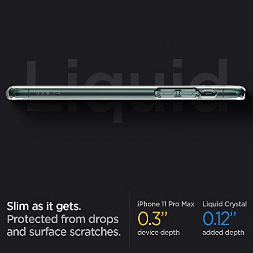 Cristal líquido Spigen projetado para iPhone 11 Pro Max Case - Crystal Clear