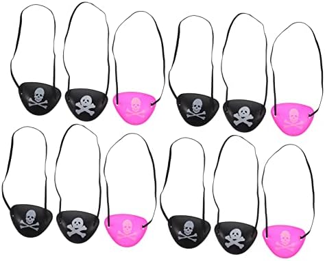 Máscara ocular de 12pcs de 12 pcs Halloween favorecer máscaras de olhos pirate