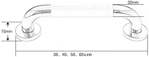 Crody Bath Wall Acelent Rails Rails de barra de garagem, barra de banheiro, apoios redondos de braço, toalha de cabelo