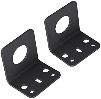 VanRoug 2 PCs L-Bracket 1255 Bole de Antenas Móveis de Aço de Aço de Aço de 3/4 Suportes para Antena Mobile UHF VHF Coax