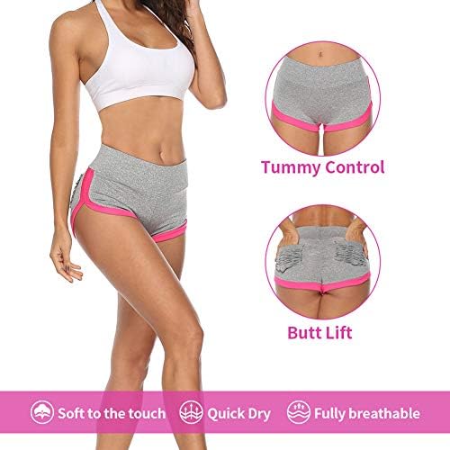 Zoecala ruched butt shorts femininos de cintura alta sexy letra de yoga shorts shorts de ginástica de ginástica de