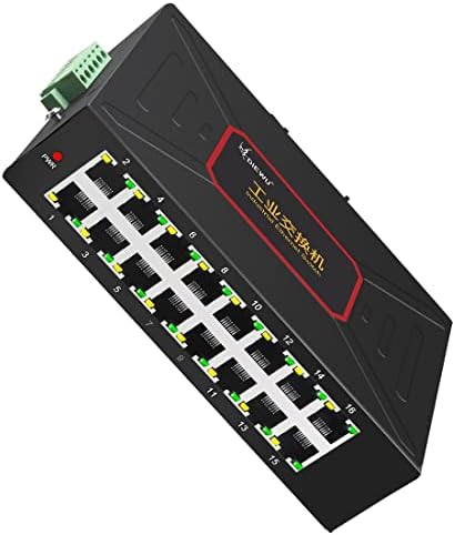 DIEWU 16 PORTS INDUSTRIAL GRAD GRADENET SWITCHES DC12 ~ 58V 10/100Mbps Tipo de trilho DIN RJ45 Suporte de comutação