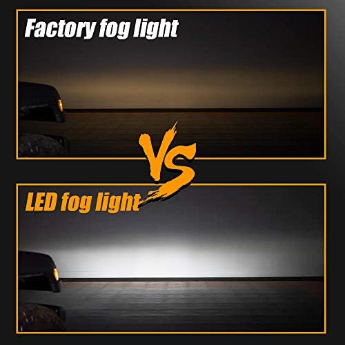 Lusgwufad 4 polegadas Round Sport LED FOG Lights Compatível com 2018 2019 2020 2021 Jeep Wrangler JL JLU com 2 pares de suporte