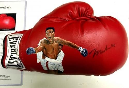 Muhammad Ali assinou a luva de boxe Everlast Painted Jolene Jessie Uda JSA Full Loa - luvas de boxe autografadas