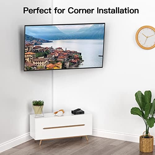 Suportes de montagem de parede de TV completa para a maioria das TVs de tela curva LCD de 26 a 55 polegadas LED, Monitora as TVs, Extensão de inclinação de TV de articulação de braço único, Max Vesa 400x400mm até 88 libras por pipochell