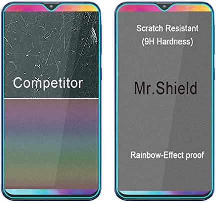 Mr.Shield [3-Pack] projetado para o Samsung Galaxy A10S [Protetor de tela de vidro temperado] com substituição ao longo da vida