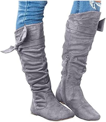 Xudanell Boots Womens Knee High Demonia Boots Sok Shoes