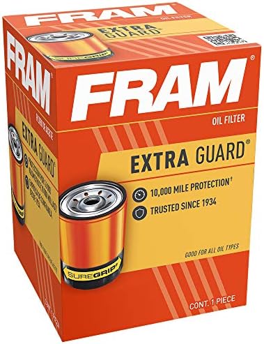 Fram guarda extra ph5343, 10k milha de troca de troca de filtro de óleo spin-on