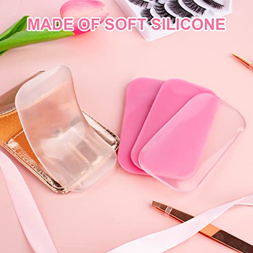 4 peças Silicone Lash Pad retângulo Retânia de cílios de silicone Padre