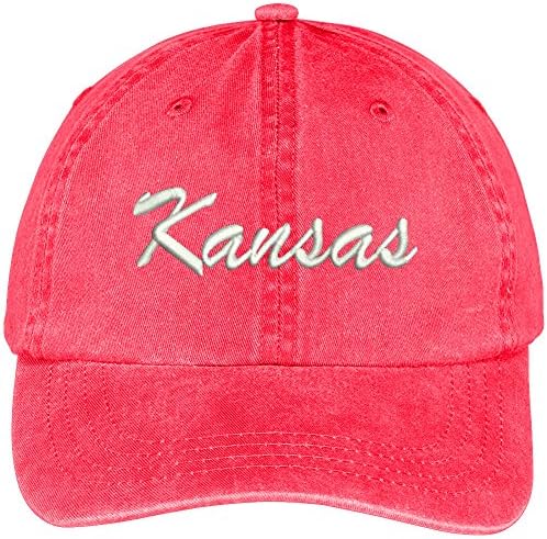 Trendy Apparel Shop Kansas State Bordado Bordado de Algodão Ajustável Capinho de Algodão