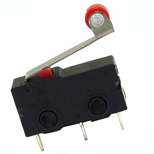 RURILIDADE 10PCS MICRO LIMITE CURPANHO 3PIN AC 125V/250V 5A Ação do braço da alavanca do rolo Normalmente Abra/Fechar