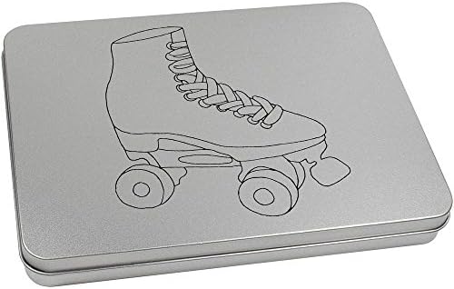 Azeeda 220mm 'Rollerskate' Metal Articled Tin/Storage Box