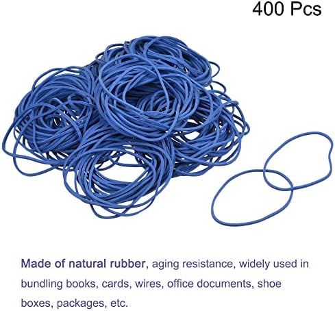 Meccanixity Rubber Band Streathable Rubber Elastic Band Blue 2 polegadas dia 0,06 polegadas de espessura para o pacote de