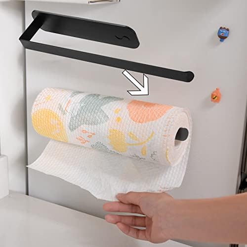 Xunion 8W0426 Refrigerador magnético papel toalha de toalha de barra de armazenamento de metal para refrigerador de