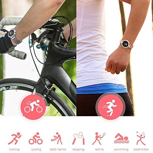 Zllan Smart Fitness Tracker, Smart Watch com pressão arterial Freqüência cardíaca Pedômetro Câmera Shoot remoto Blood Oxygen Monitor