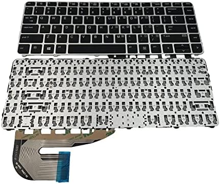 Teclado do layout de substituição dos laptops para o HP EliteBook 740 745 G3 745 840 G3 G4 Frame de prata 819876-031 836307-031