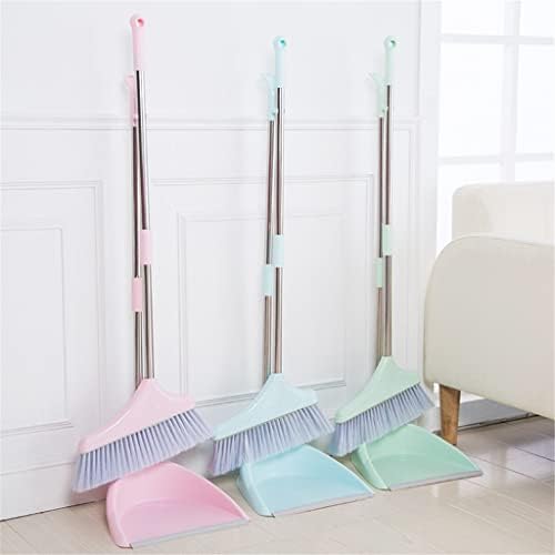 Houkai Broom and Dustpan Conjunto de borracha Dust dobrável Dobragem para pisos Produtos de escova para casa Plástico