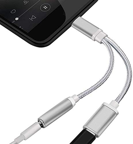 Cabo de adaptador de fone de ouvido tipo Hudiemm0b tipo C, 1 polegado de 1 a 3 a 3,5 mm de fone de ouvido de fone de ouvido